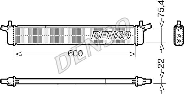 Denso DRM50136 - Radiators, Motora dzesēšanas sistēma autodraugiem.lv