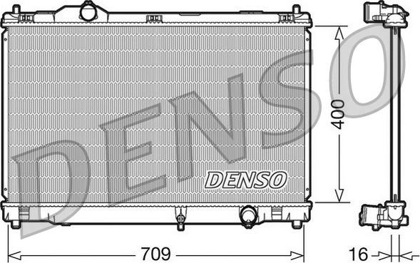 Denso DRM51008 - Radiators, Motora dzesēšanas sistēma autodraugiem.lv