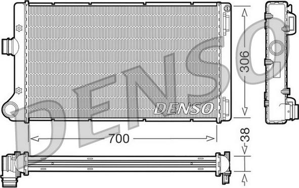 Denso DRM09099 - Radiators, Motora dzesēšanas sistēma autodraugiem.lv