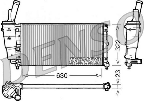 Denso DRM09097 - Radiators, Motora dzesēšanas sistēma autodraugiem.lv