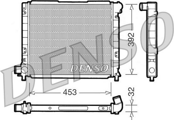 Denso DRM09051 - Radiators, Motora dzesēšanas sistēma autodraugiem.lv