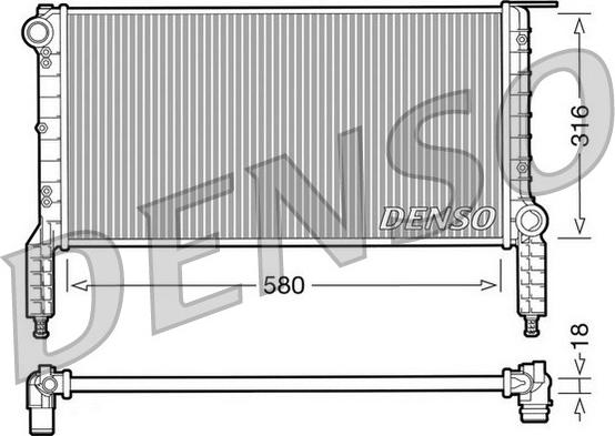 Denso DRM09064 - Radiators, Motora dzesēšanas sistēma autodraugiem.lv