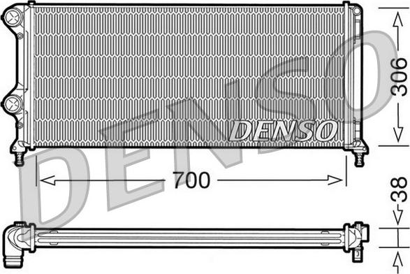 Denso DRM09060 - Radiators, Motora dzesēšanas sistēma autodraugiem.lv