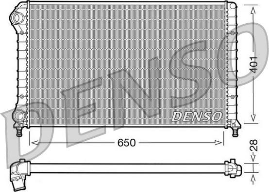 Denso DRM09061 - Radiators, Motora dzesēšanas sistēma autodraugiem.lv