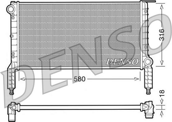 Denso DRM09063 - Radiators, Motora dzesēšanas sistēma autodraugiem.lv