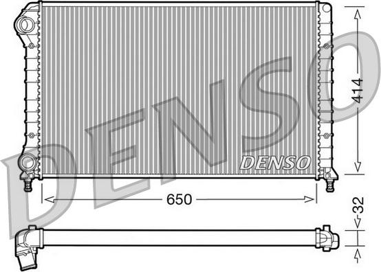 Denso DRM09062 - Radiators, Motora dzesēšanas sistēma autodraugiem.lv