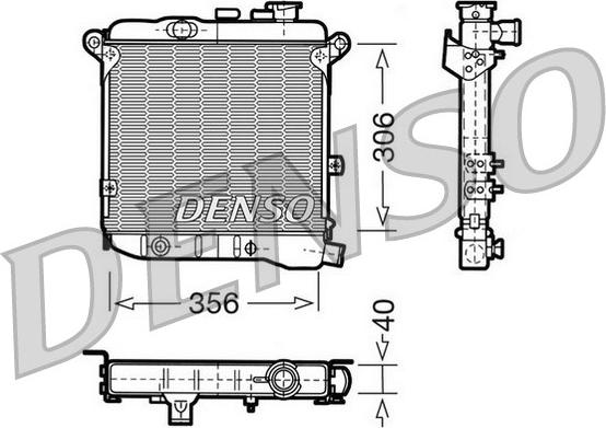 Denso DRM09003 - Radiators, Motora dzesēšanas sistēma autodraugiem.lv