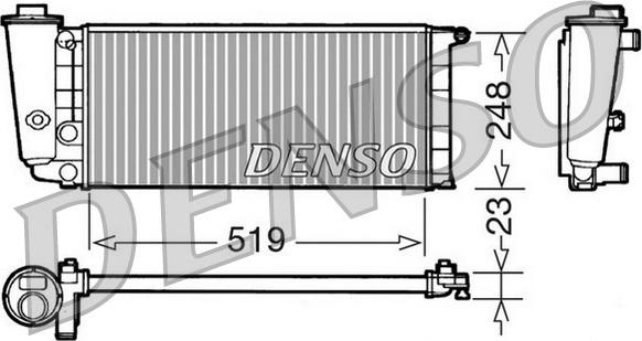 Denso DRM09080 - Radiators, Motora dzesēšanas sistēma autodraugiem.lv
