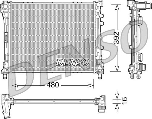 Denso DRM09087 - Radiators, Motora dzesēšanas sistēma autodraugiem.lv