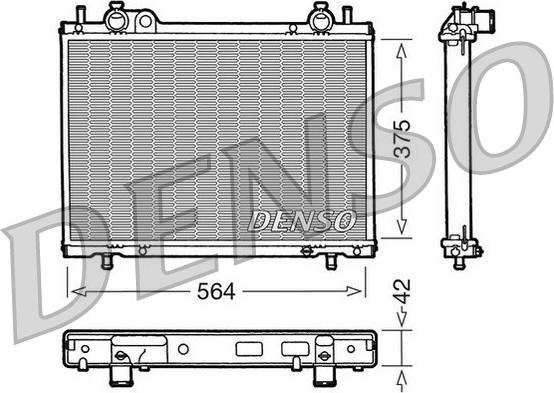 Denso DRM09035 - Radiators, Motora dzesēšanas sistēma autodraugiem.lv