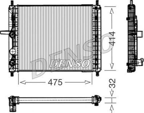 Denso DRM09031 - Radiators, Motora dzesēšanas sistēma autodraugiem.lv