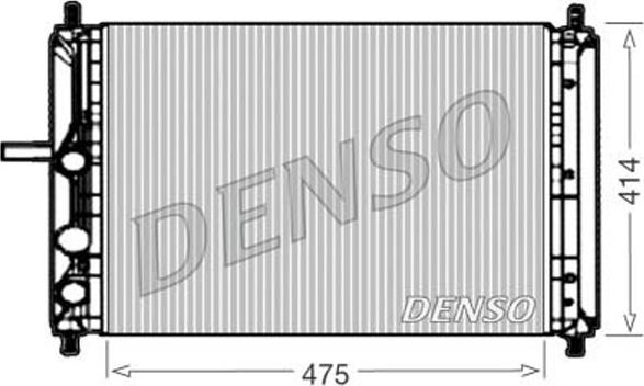 Denso DRM09033 - Radiators, Motora dzesēšanas sistēma autodraugiem.lv