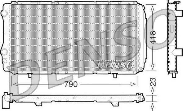 Denso DRM09074 - Radiators, Motora dzesēšanas sistēma autodraugiem.lv
