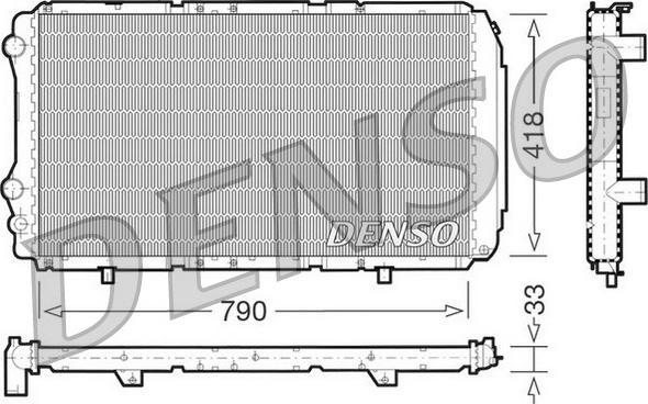 Denso DRM09076 - Radiators, Motora dzesēšanas sistēma autodraugiem.lv