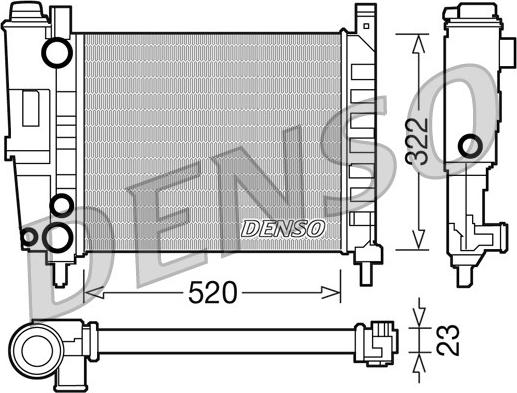 Denso DRM09144 - Radiators, Motora dzesēšanas sistēma autodraugiem.lv