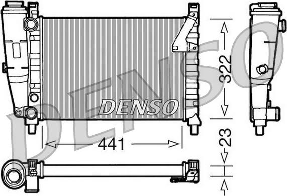 Denso DRM09143 - Radiators, Motora dzesēšanas sistēma autodraugiem.lv