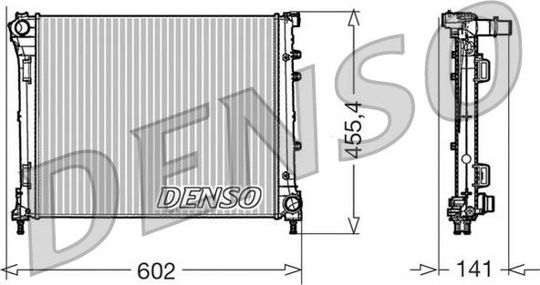 Denso DRM09160 - Radiators, Motora dzesēšanas sistēma autodraugiem.lv