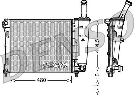 Denso DRM09161 - Radiators, Motora dzesēšanas sistēma autodraugiem.lv