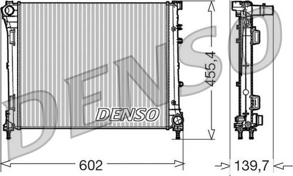 Denso DRM09162 - Radiators, Motora dzesēšanas sistēma autodraugiem.lv