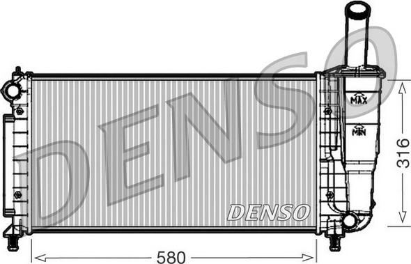 Denso DRM09105 - Radiators, Motora dzesēšanas sistēma autodraugiem.lv