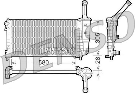 Denso DRM09106 - Radiators, Motora dzesēšanas sistēma autodraugiem.lv