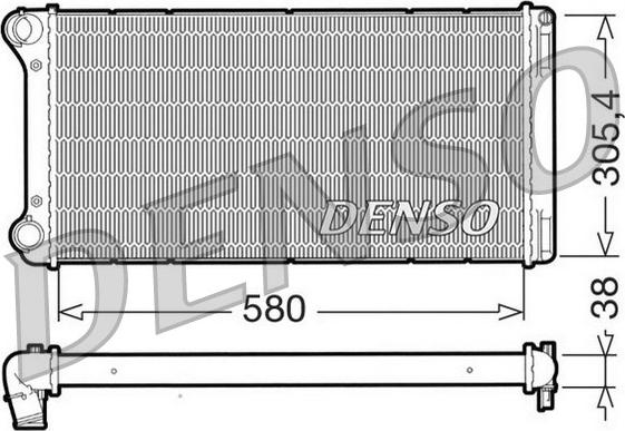 Denso DRM09103 - Radiators, Motora dzesēšanas sistēma autodraugiem.lv