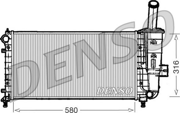 Denso DRM09102 - Radiators, Motora dzesēšanas sistēma autodraugiem.lv