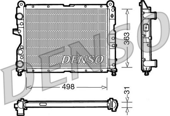 Denso DRM09131 - Radiators, Motora dzesēšanas sistēma autodraugiem.lv