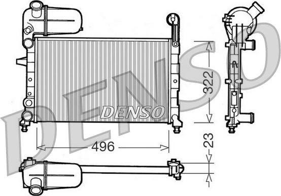 Denso DRM09133 - Radiators, Motora dzesēšanas sistēma autodraugiem.lv