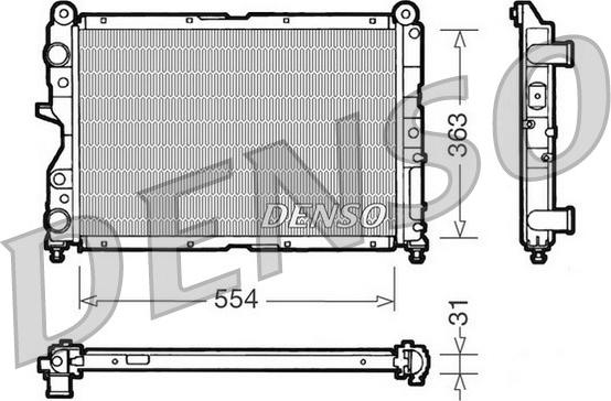 Denso DRM09132 - Radiators, Motora dzesēšanas sistēma autodraugiem.lv