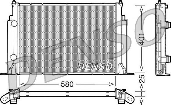 Denso DRM09122 - Radiators, Motora dzesēšanas sistēma autodraugiem.lv