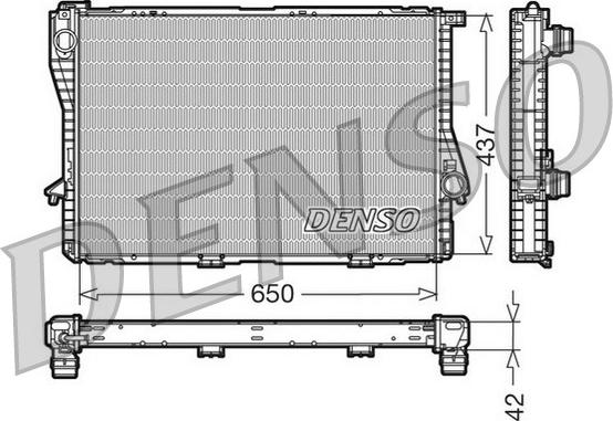 Denso DRM05047 - Radiators, Motora dzesēšanas sistēma autodraugiem.lv