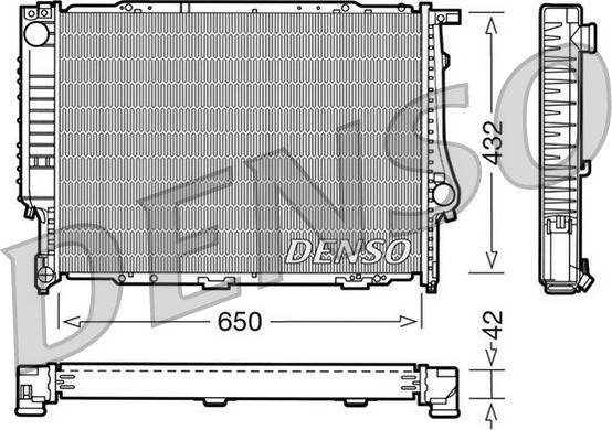 Denso DRM05055 - Radiators, Motora dzesēšanas sistēma autodraugiem.lv