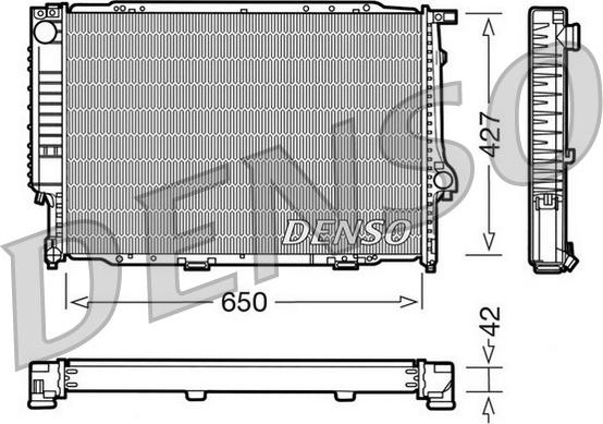 Denso DRM05056 - Radiators, Motora dzesēšanas sistēma autodraugiem.lv