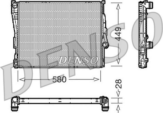Denso DRM05069 - Radiators, Motora dzesēšanas sistēma autodraugiem.lv