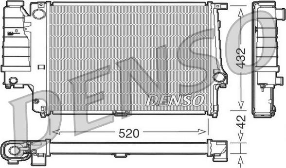 Denso DRM05064 - Radiators, Motora dzesēšanas sistēma autodraugiem.lv