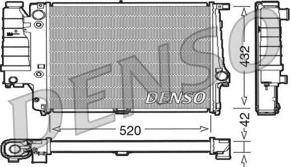 Denso DRM05065 - Radiators, Motora dzesēšanas sistēma autodraugiem.lv