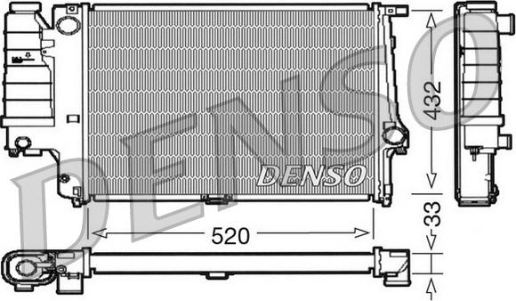 Denso DRM05063 - Radiators, Motora dzesēšanas sistēma autodraugiem.lv