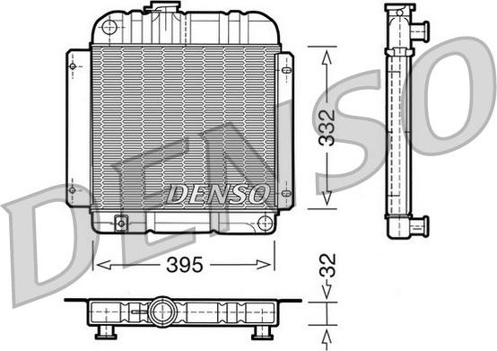 Denso DRM05001 - Radiators, Motora dzesēšanas sistēma autodraugiem.lv