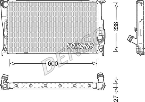 Denso DRM05003 - Radiators, Motora dzesēšanas sistēma autodraugiem.lv