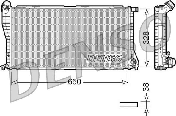 Denso DRM05002 - Radiators, Motora dzesēšanas sistēma autodraugiem.lv