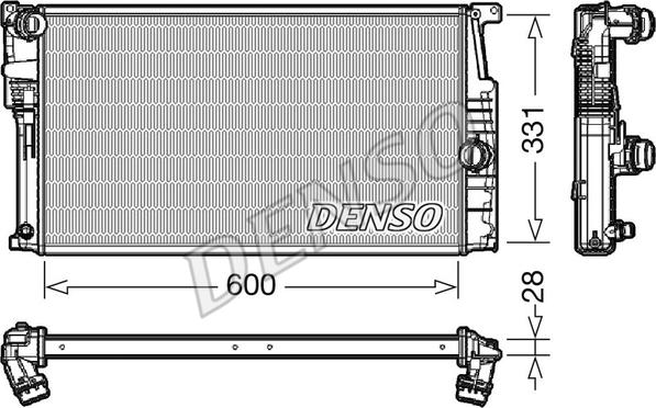 Denso DRM05014 - Radiators, Motora dzesēšanas sistēma autodraugiem.lv