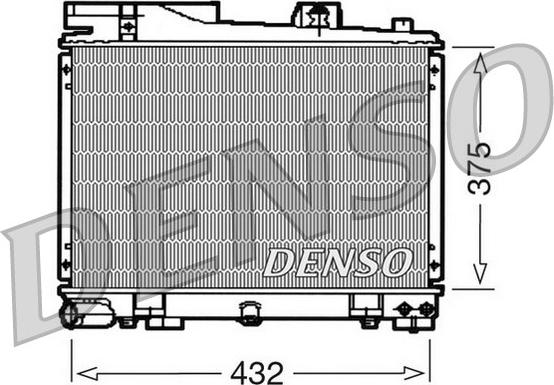 Denso DRM05034 - Radiators, Motora dzesēšanas sistēma autodraugiem.lv