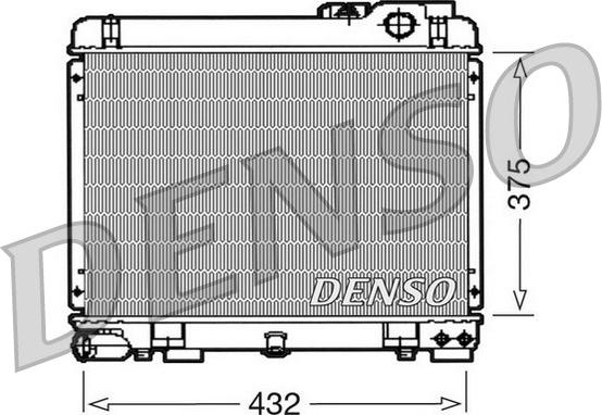 Denso DRM05035 - Radiators, Motora dzesēšanas sistēma autodraugiem.lv