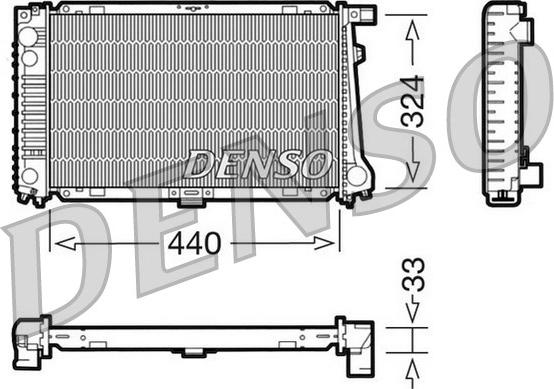 Denso DRM05032 - Radiators, Motora dzesēšanas sistēma autodraugiem.lv