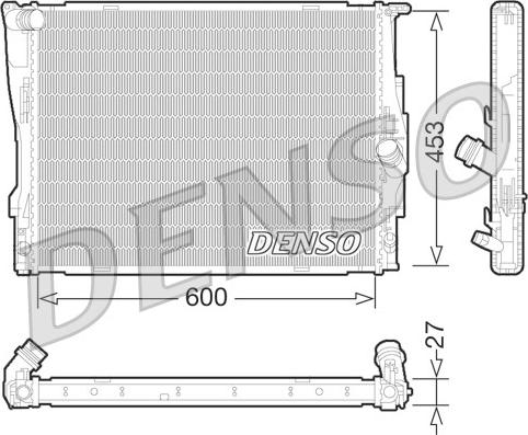 Denso DRM05073 - Radiators, Motora dzesēšanas sistēma autodraugiem.lv