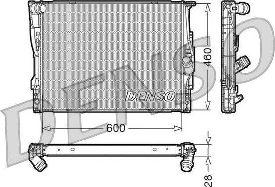 Denso DRM05110 - Radiators, Motora dzesēšanas sistēma autodraugiem.lv