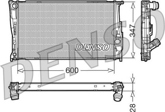 Denso DRM05111 - Radiators, Motora dzesēšanas sistēma autodraugiem.lv