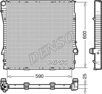 Denso DRM05113 - Radiators, Motora dzesēšanas sistēma autodraugiem.lv