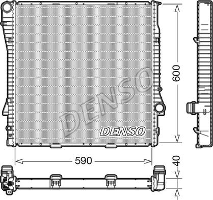 Denso DRM05112 - Radiators, Motora dzesēšanas sistēma autodraugiem.lv